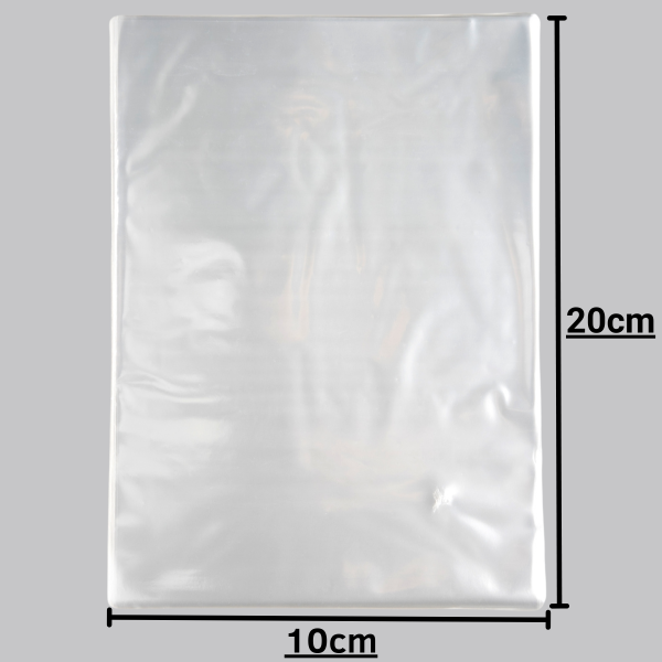 Saco Plástico Transparente Sem Aba 10x20